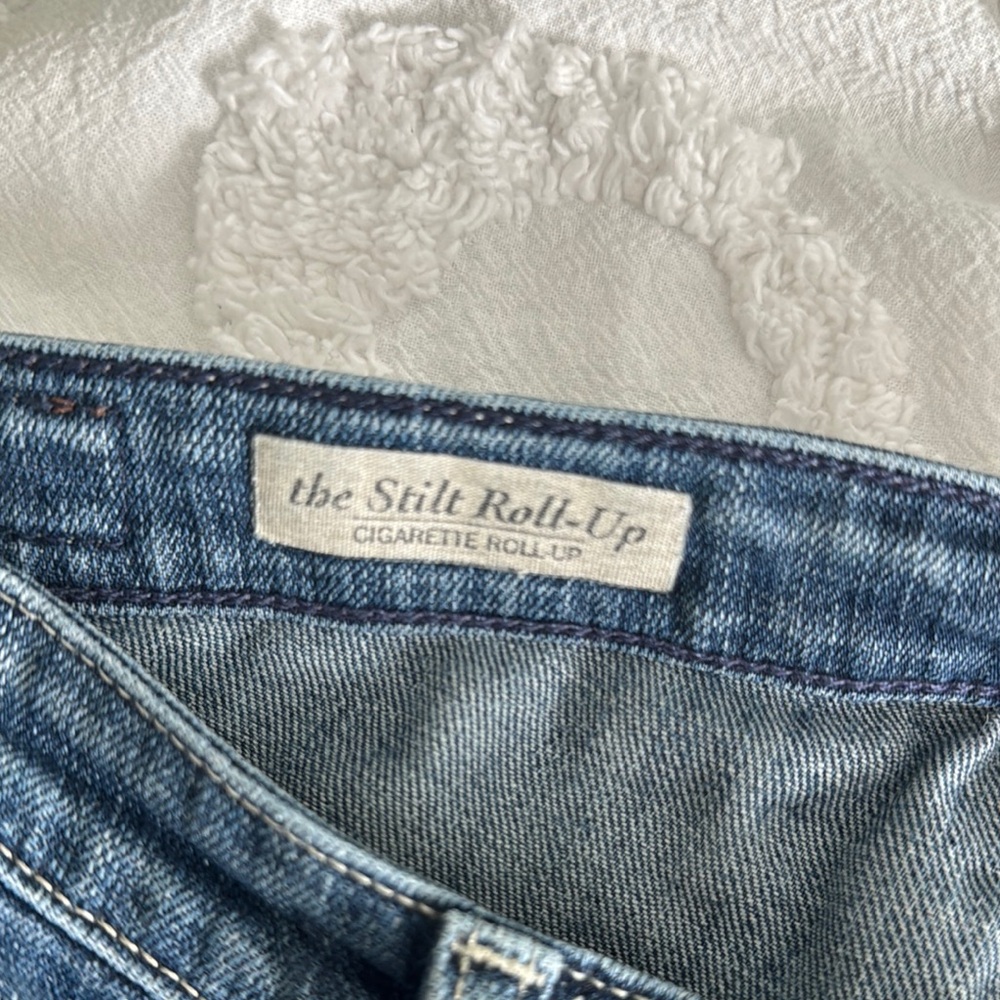 AG Adriano Goldschmied The Stilt Roll-Up Women's Blue Jeans 30R - Picture 7 of 9